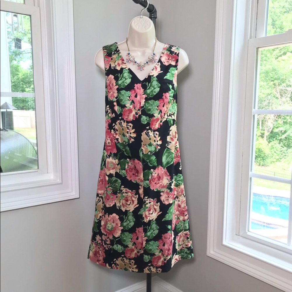 Talbots Stretch Floral Sheath Dress - Women’s 14